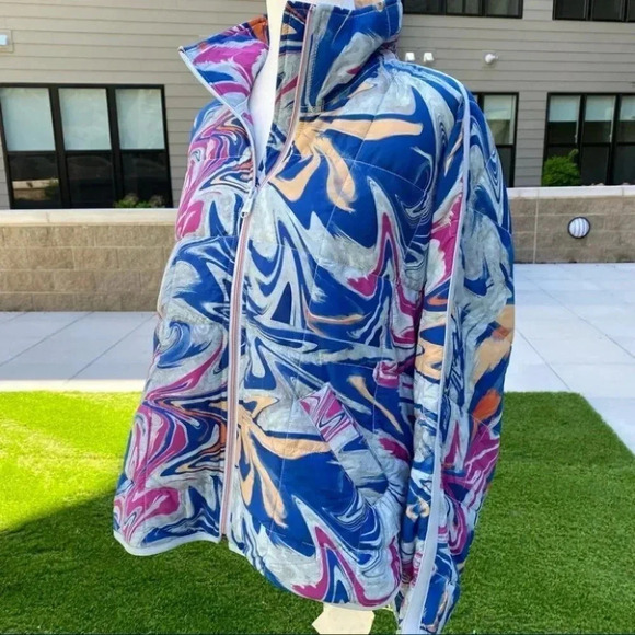 NWT Free People Printed Pippa Packable Puffer Jacket FP Movement Small - Picture 11 of 13